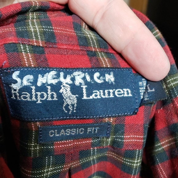 Ralph Lauren soft plaid lumberjack style shirt - Picture 5 of 5